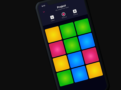 Drum machine app (#4) Daily UI daily ui mobile sketch