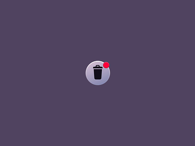 Trash icon animation animation design icon design vector