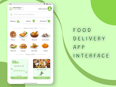 Food App Landing Page Android #dailyui #003 003 adobe branding dailyui design dribbble dribbbler dribble dribbler figma free free food app ui graphic design illustration logo ui user experience user interface ux