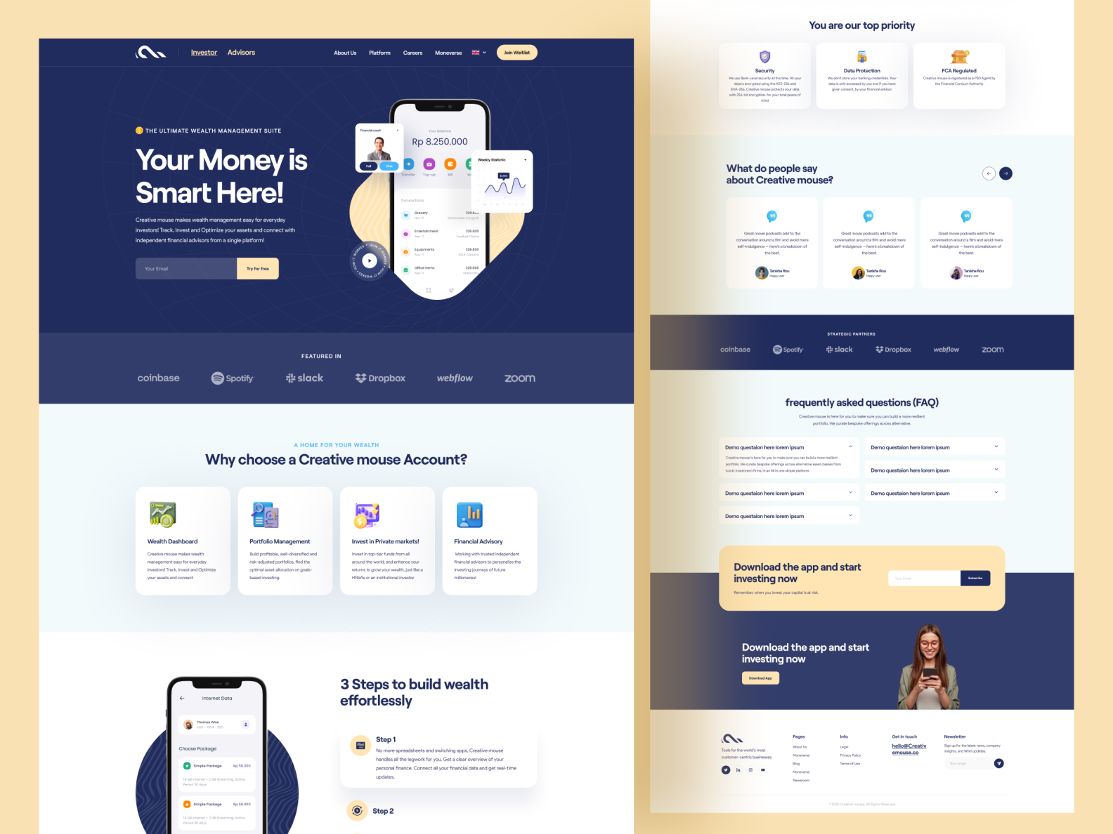 Digital Banking Landing Page Website By Creative Mouse For Creative 