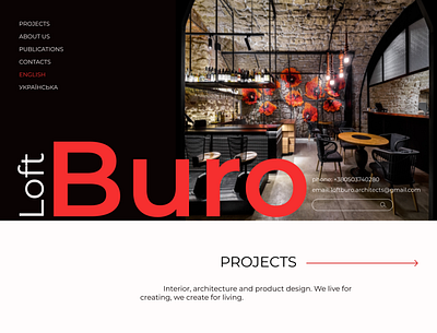 Loft Buro Redesign Concept (Swiss Style) design typography ui ux