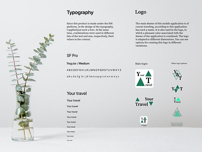 Typography & Logo for a mobile app Your Trip