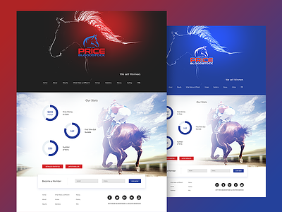 Horse breeders / trainers Landing Page