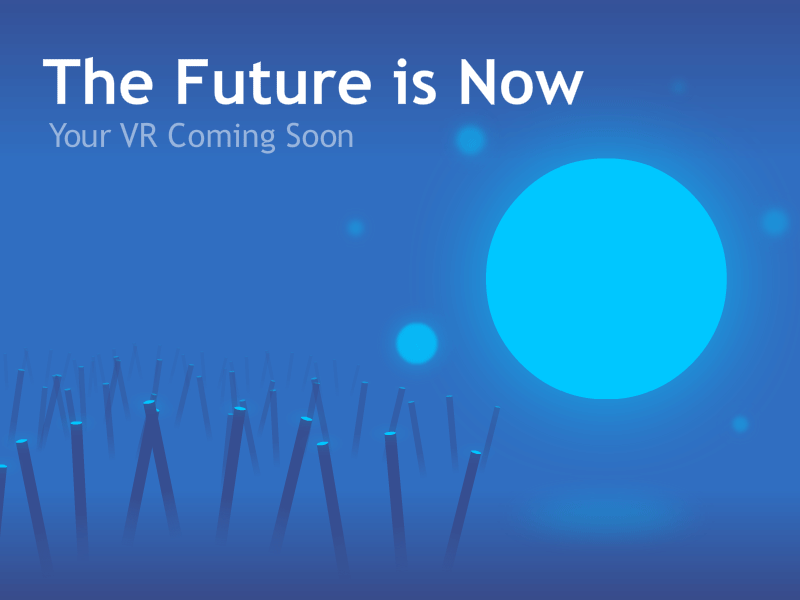 Your VR coming soon animation brand motion