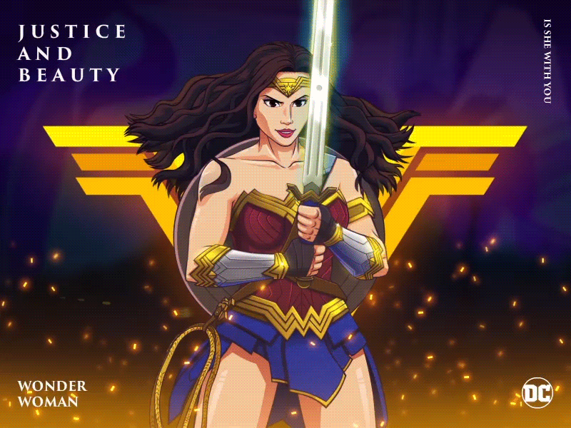 Wonder Woman Animation by Nimblechapps on Dribbble