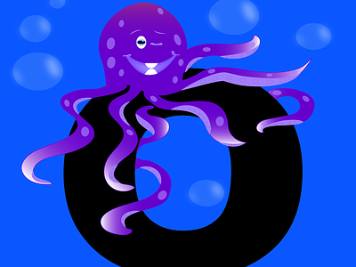 Graphic Design Alphabet - O alphabet artist design graphic graphic design illustration illustrator o octopus