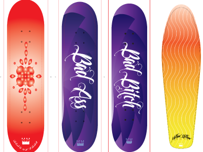 Skateboard Designs design graphic design illustrator skateboards