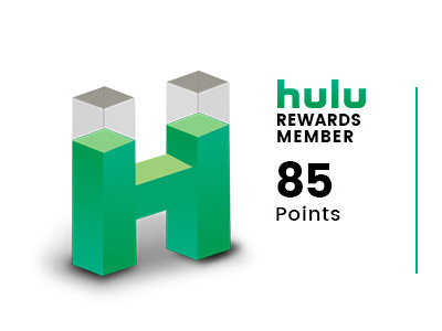 Hulu Rewards Logo 3d hulu