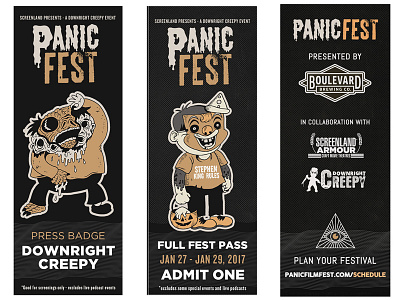 Panic Fest Ticket Design