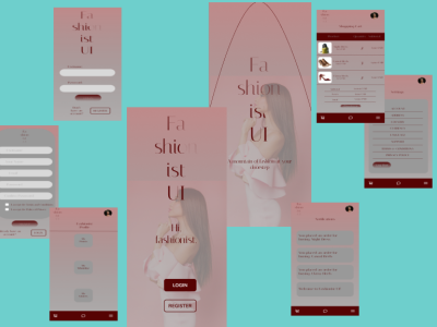 Fashionist UI - Mobile App app design ecommerce fashion ladies fashion login mobile mobile app prototype ui user experience user interface ux