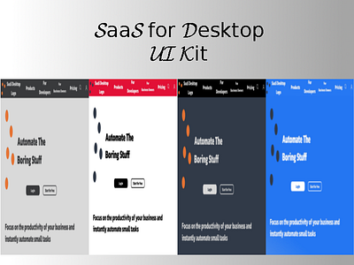 SaaS for Desktop automation design desktop landing page saas single page ui user experience user interface ux web design website