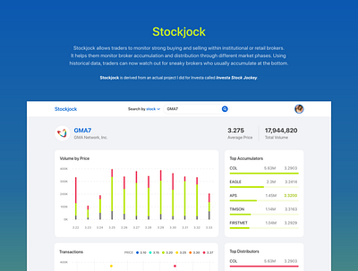 Stock jockey analytics chart crypto cryptocurrency dashboard graphic market statistics stock stock jockey stocks table trading ui web