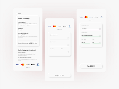 Daily UI #002 | Credit card checkout form