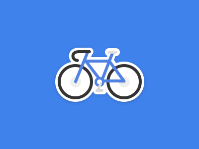 Bicycle Sticker bicycle freebie icon sketch sport sticker mule summer