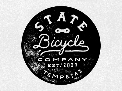 State Bicycle Stamp bicycle hand drawn type lettering stamp texture type typography