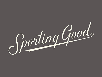 Sporting Good lettering rough sport sporting good type vintage