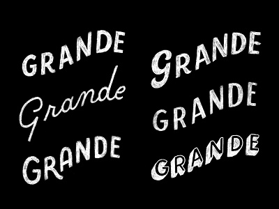 Grande Sketches drop shadow hand lettering lettering pencil script sketch type