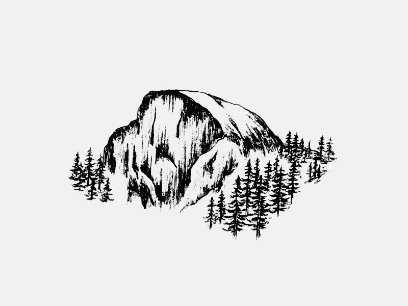 Half Dome by Zachary Smith on Dribbble