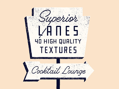 Superior Textures bowling brushes distressing grunge letterpress photoshop screen print sign textures vintage