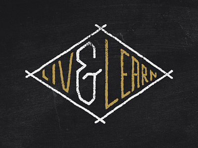 Live And Learn grunge hand drawn type lettering texture type typography