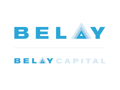 Belay Capital. Brand development. capital identity logo mountains startup