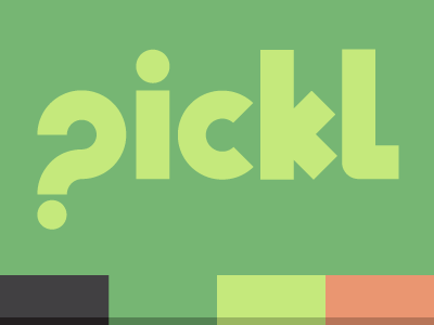 Pickl logotype branding identity logo pickl