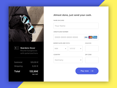 #002 Daily UI // Credit Card Checkout dailyui