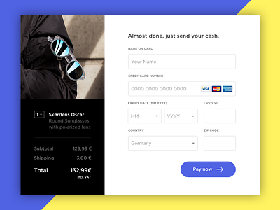 #002 Daily UI // Credit Card Checkout