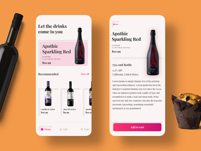 Wine Store- Neumorphism UI