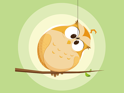 Owl chinese curious illustration owl spider