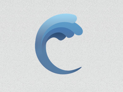 creative mixing logo water wave