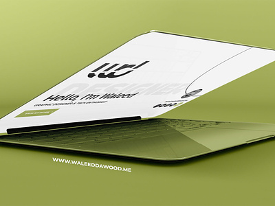 My Portoflio - www.waleeddawood.me branding graphic design logo ui
