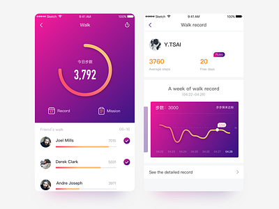 Daily App app curve financial ue ui walk