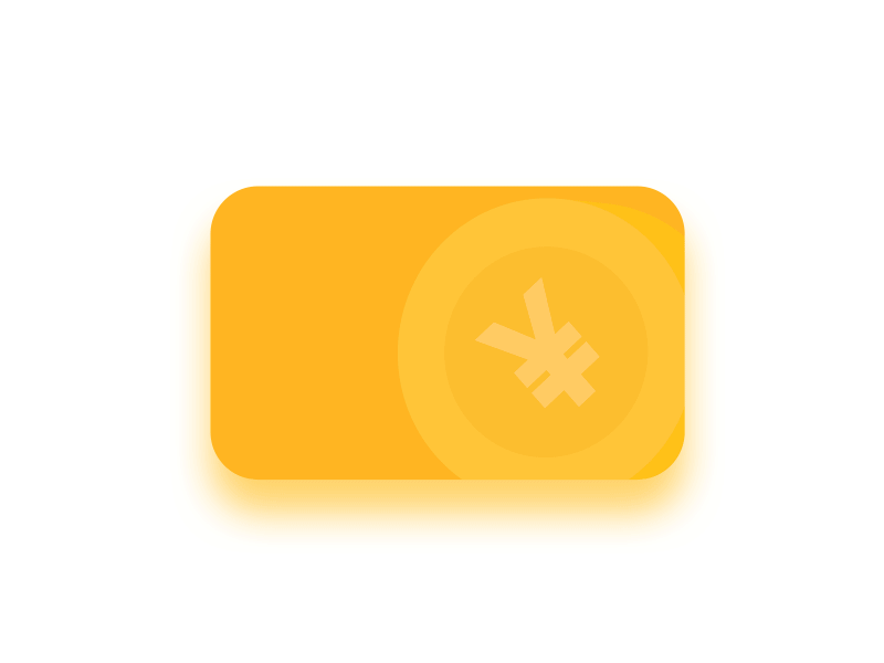 Try Try Try animation card money ui