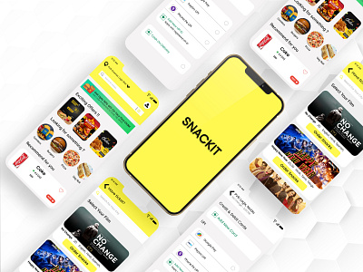 UX Case Study:- SnackIt app design branding design graphic design logo prototype ui ux