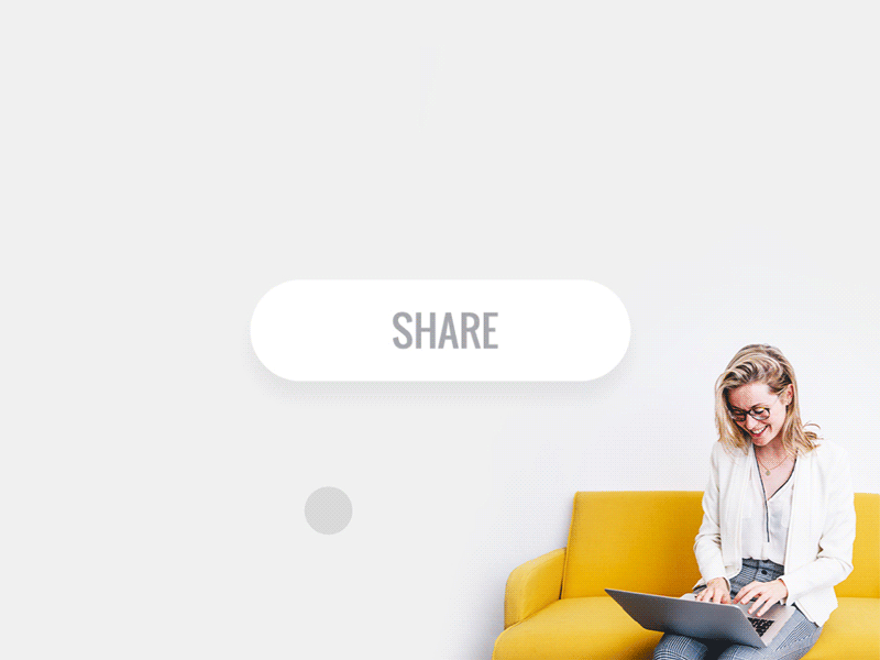 UI/UX element "Button Share" animated button element icon inspiration media share social ui ux web design