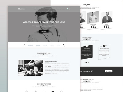 BBusiness - Onepage Business Landing Template agency animation bbusiness business company consulting corporate landing page minimal modern portfolio