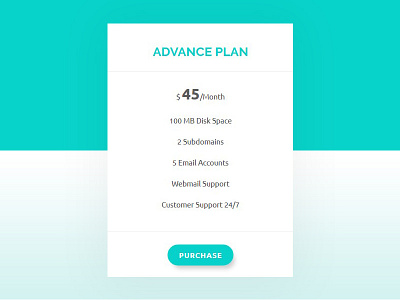 Pricing Table Design