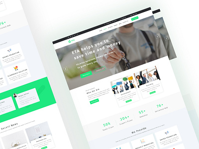 Eta Multipurpose Business, Hosting, Consulting Template agency bbusiness business company consulting design graphic hosting landing page modern design multipurpose one page photoshop portfolio