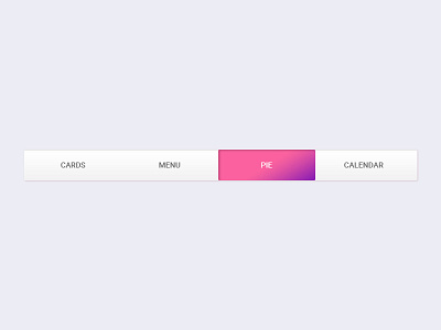 Menu UI card colors design gradient graphic material menu navigation typography ui ux web