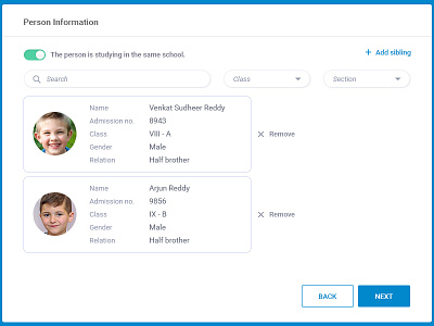 Person information android app design details graphic information ios mobile person ui ux web