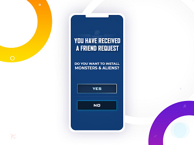 Game friend request android app blackberry design game graphic ios mobile template ui ux web