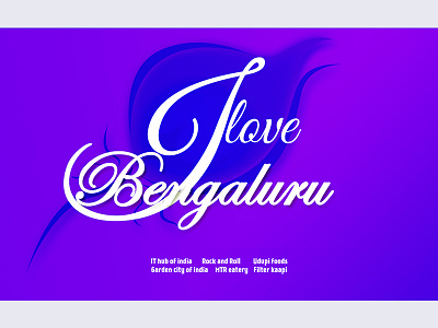 I Love Bengaluru android app bengaluru design gradient graphic ios mobile template ui ux web
