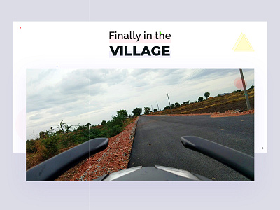 Village animation bike design graphic interaction road trip ui ux village