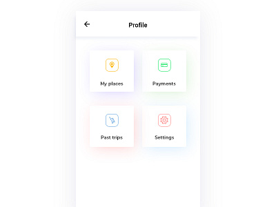 My profile android app background buttons colors design fonts gradient graphic icons ios material menu mobile template trending ui typography ui ux web