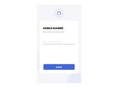 Enter Mobile Number android app attachments blue blue and white branding button card enter mobile number expense app icons input ios app phone number submit track trax trending ui ui ui ux design wallet