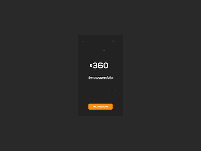 Cash sent successfully! android app black theme branding buttons dark theme digital wallet icons illustrations interaction design ios app numbers send cash stars successfull trending graphics trending ui ui uiuxdesign wallet app web design