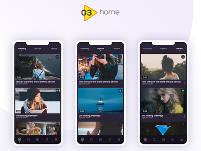 DADOS - Video Uploading App - Home