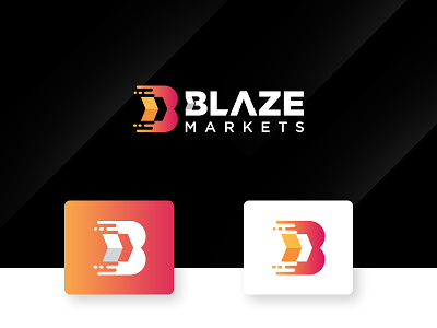 Blaze Markets _ Logo Design branding campaign design icon illustration logo logo design typography ui ux vector