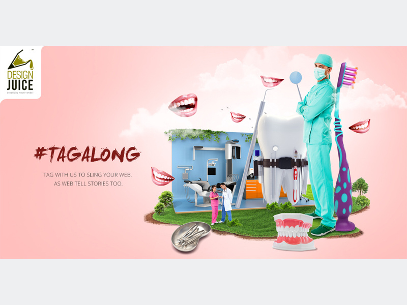Campaign Design dental service seo image manipulation retouching social meda campaign